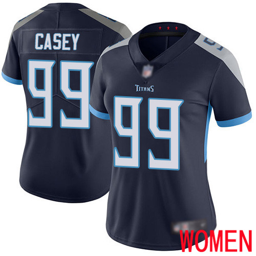 Tennessee Titans Limited Navy Blue Women Jurrell Casey Home Jersey NFL Football #99 Vapor Untouchable
